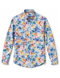 Chemise Florale Aquarelle Coton Voile — CIBLE ROUGE
