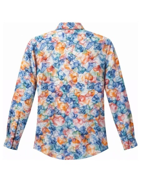 Chemise Florale Aquarelle Coton Voile — CIBLE ROUGE
