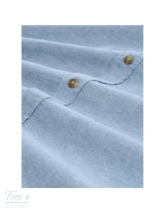 Chemise Lin Coton Bleu Chiné — TOM TAILOR 2