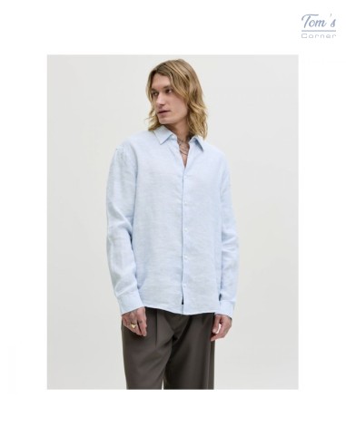 Chemise Lin Bleu Ciel Homme — Jack&Jones Premium